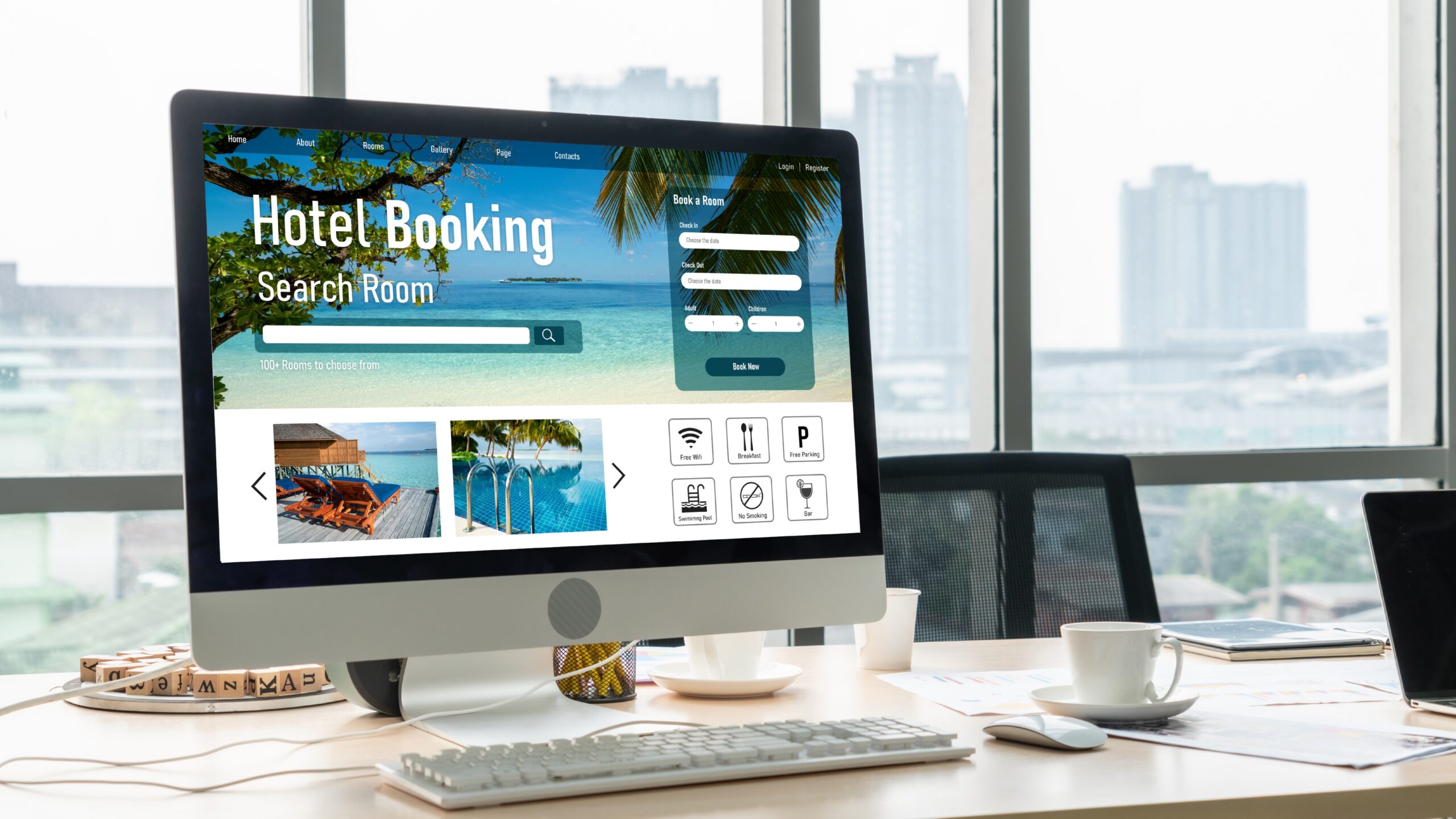 Online hotel accommodation booking website provide modish reservation system